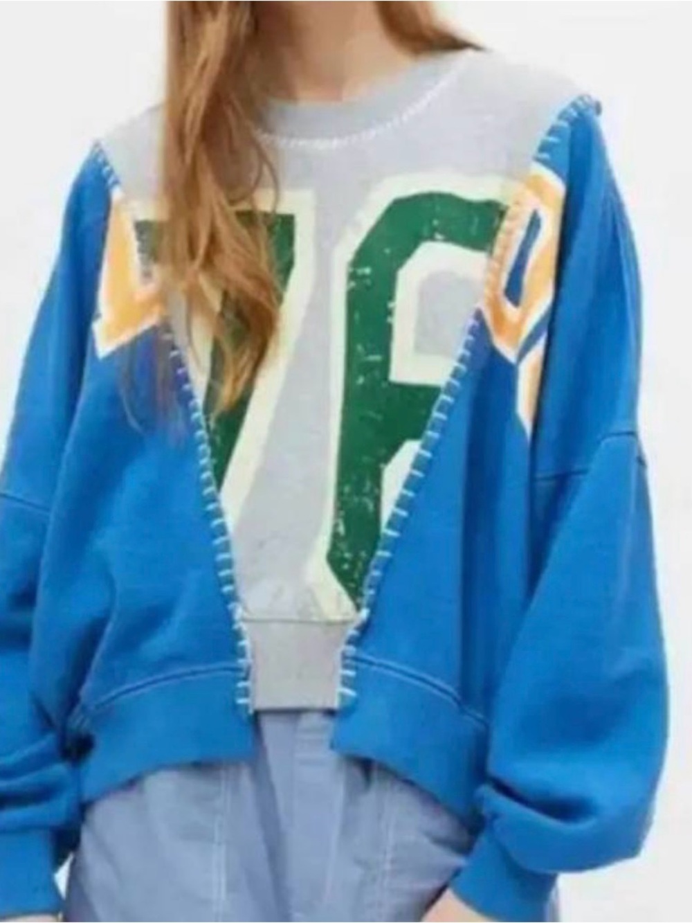 Urban Outfitters BDG Spliced Patchwork Sweatshirt